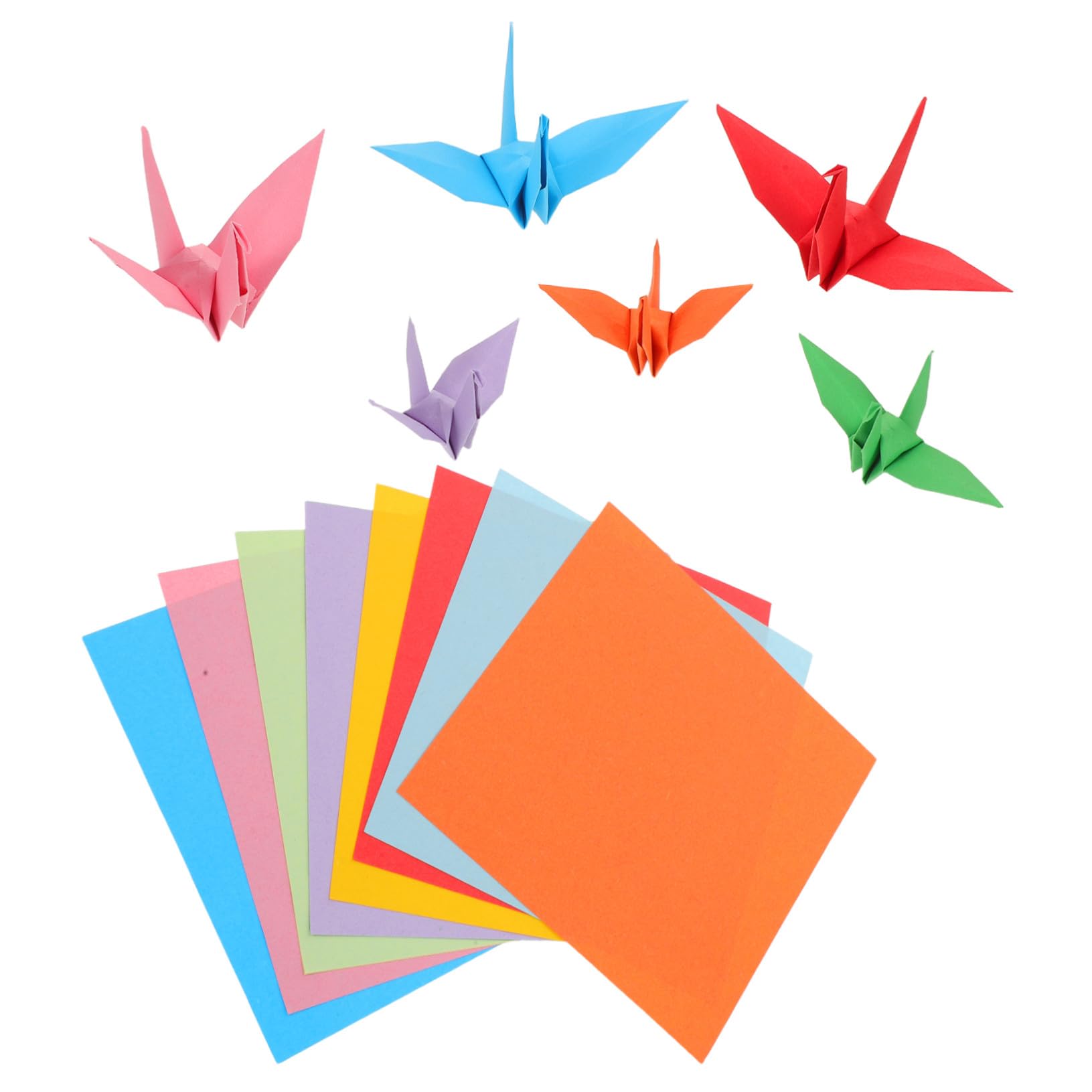 Papel Origami Doble Cara Colores Surtidos para Manualidades Infantiles Decoración Fiesta y Proyectos Artesanales