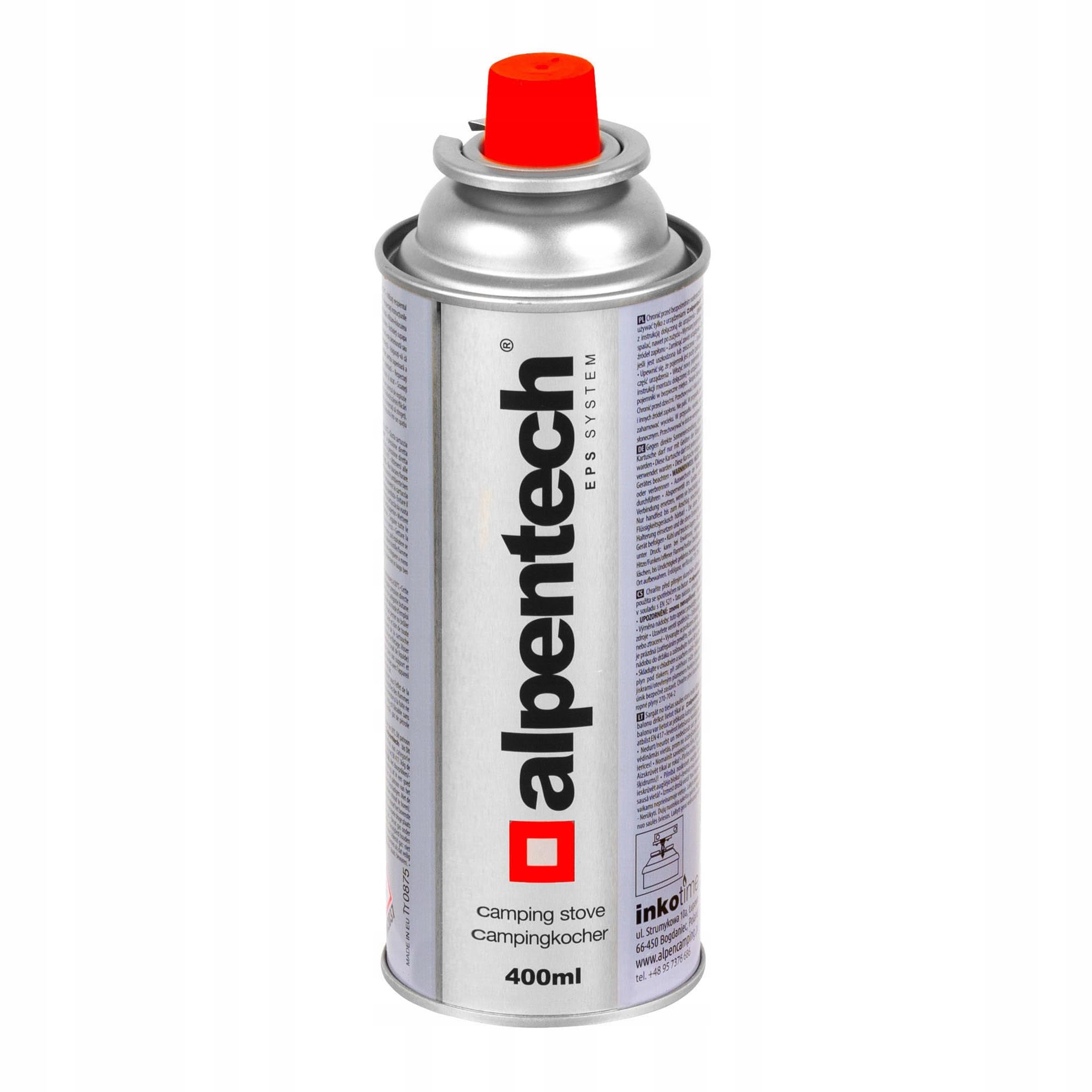 Alpentech Butan Schraubkartuschen EN417, 220 g, 28er Set | 400 ml, Gas-Stop-Ventil, EN417, für Campingkocher, Gasbrenner und Lötlampen