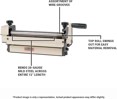 Miniatura 2 de Baileigh Rollo deslizante manual de 12 pulgadas (SR-1220M)