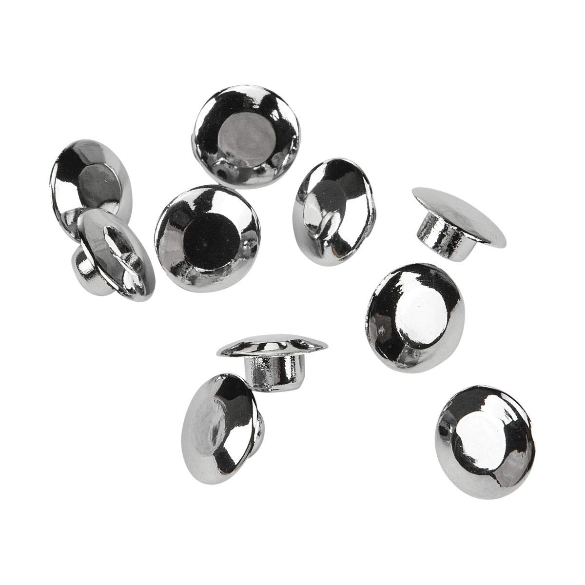 HardDrive 03-0107-10 Chrome Handlebar Clamp Plug Cap 10/Pk
