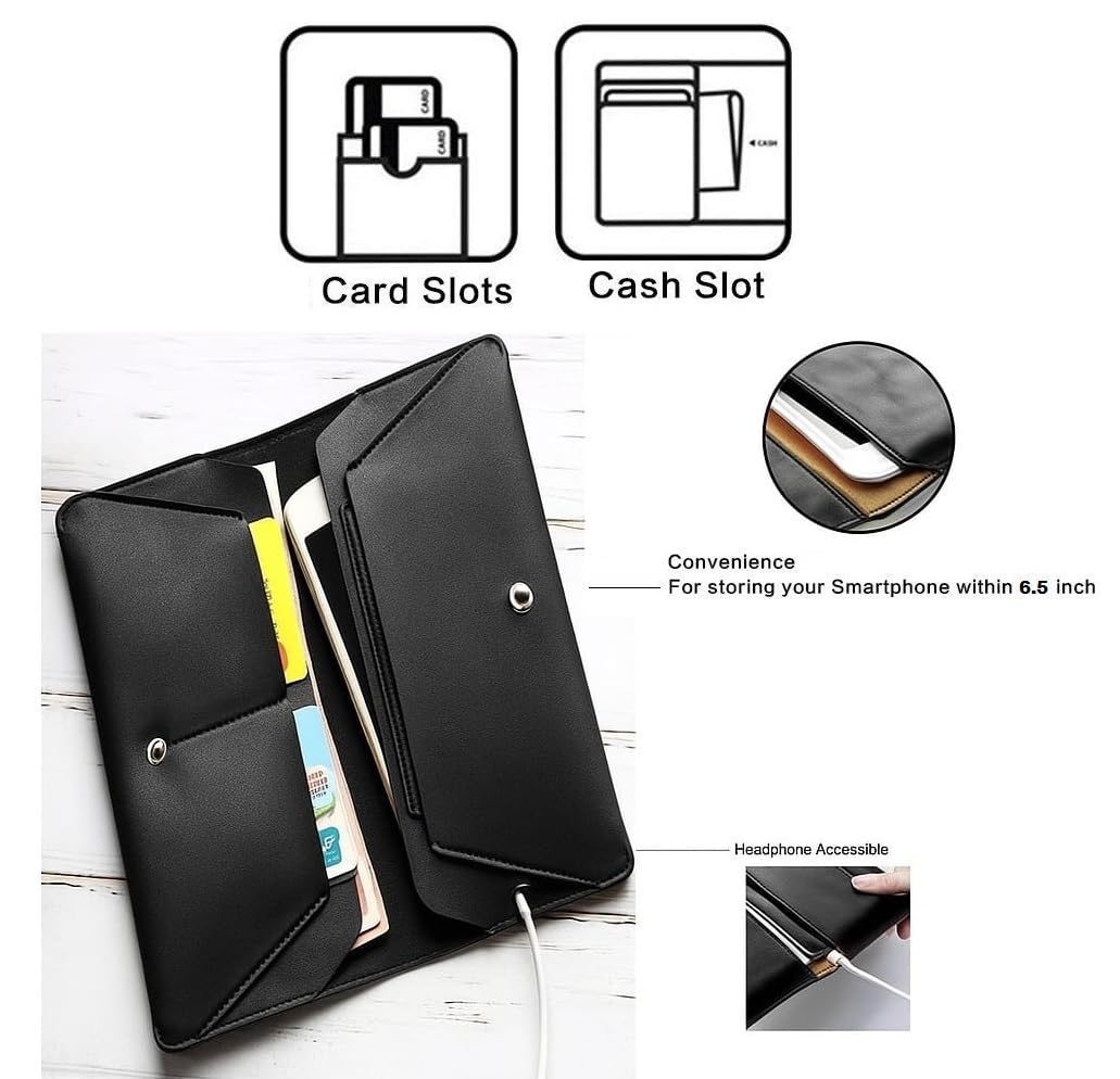 WHITBULL Wallet Style Leather Dual Mobile Pouch with Card Slot for Xiaomi 15 Pro / 15 Ultra/Redmi 14C / Poco M7 Pro / K80 Pro / K80 / Poco F7 Pro/Poco F7 (Black) (2 Phones Kept Comfortably) WHITBULL Wallet Style Leather Dual Mobile Pouch with Card Slot for Xiaomi 15 Pro / 15 Ultra/Redmi 14C / Poco M7 Pro / K80 Pro / K80 / Poco F7 Pro/Poco F7 (Black) (2 Phones Kept Comfortably)