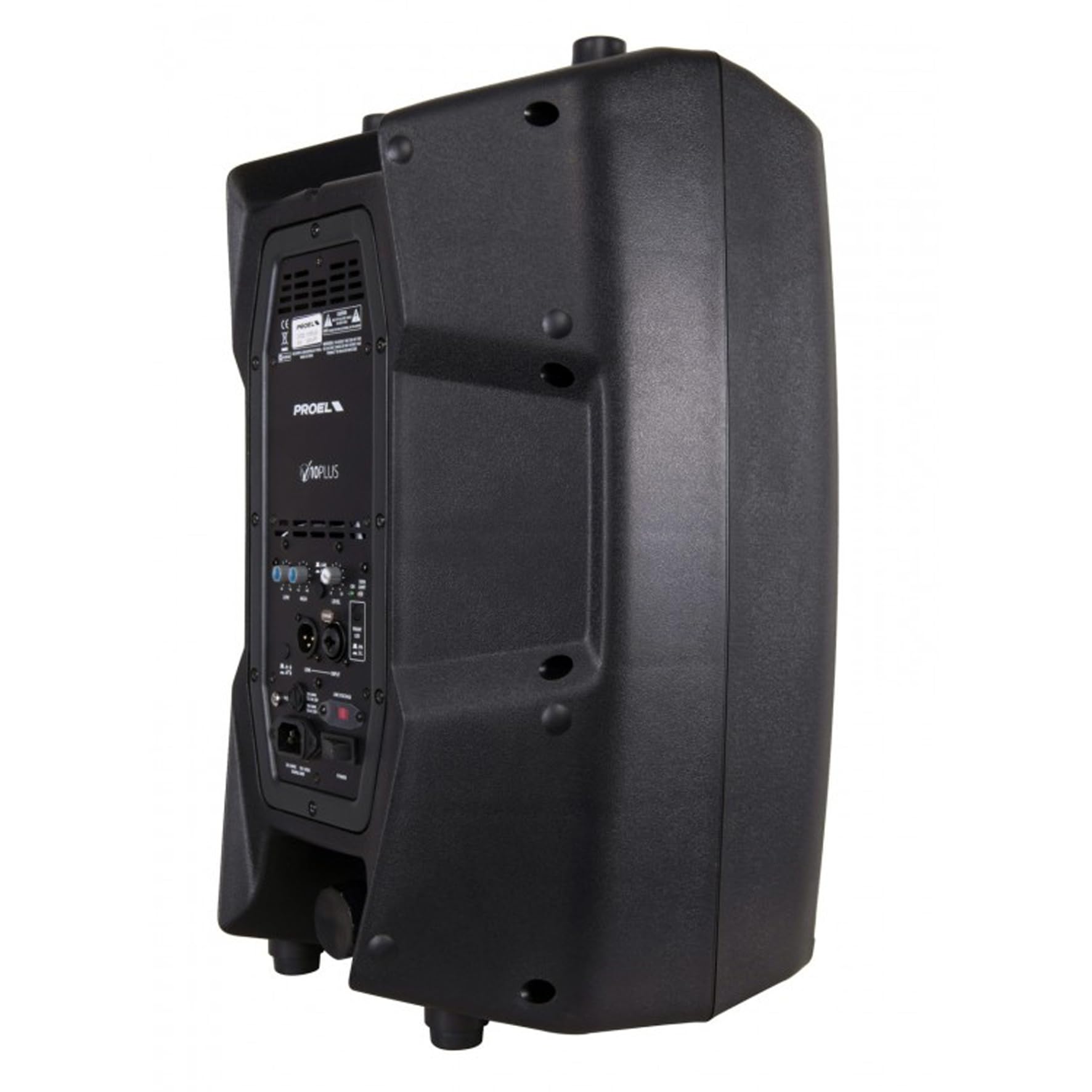 PROEL V12PLUS - Cassa monitor audio diffusore bi-amplificato a 2 vie con cono da 12" e potenza di picco di 600W, Nero