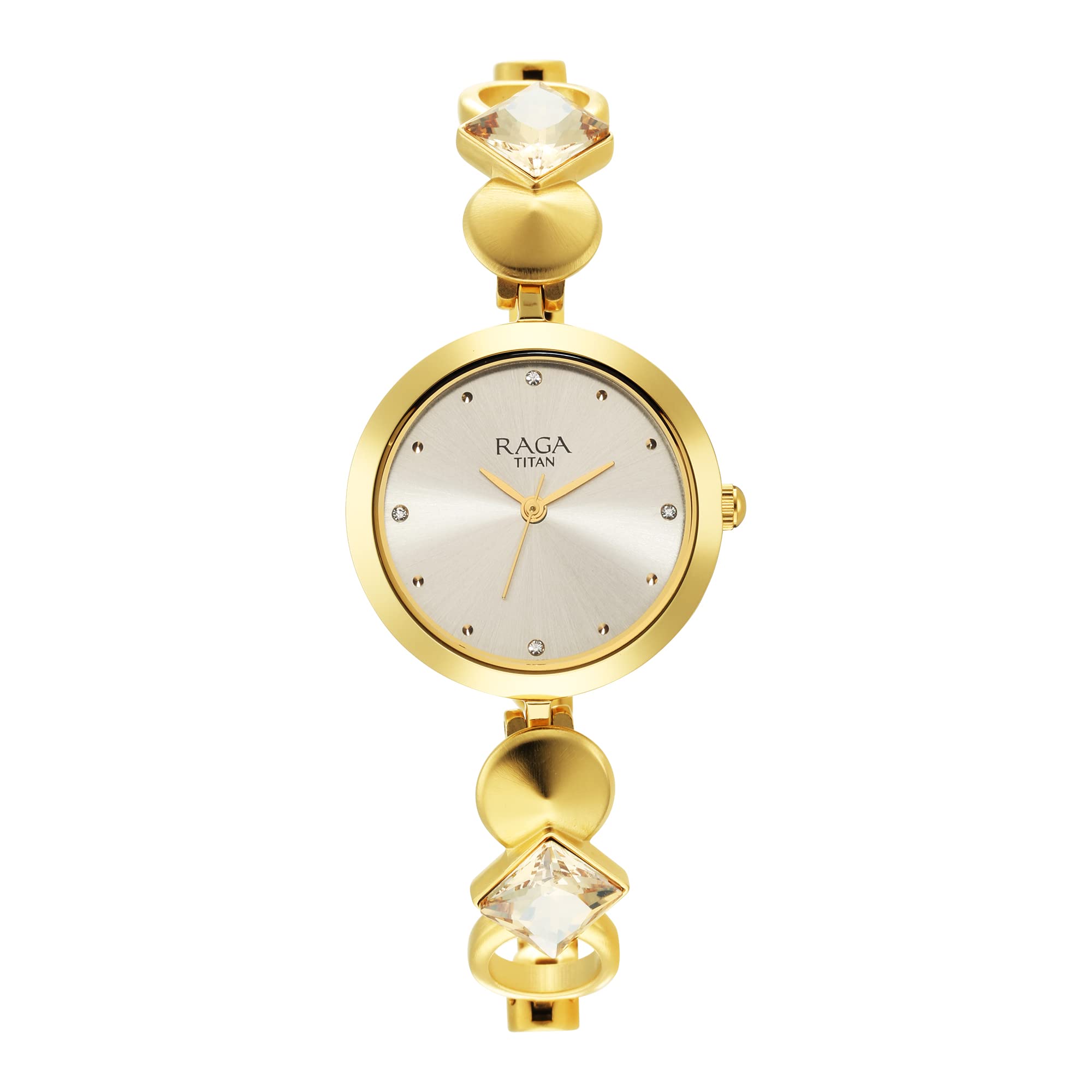 Titan Women Brass Analog Silver Dial Watch-2606Ym08, Band Color-Gold (B09JCDMB69) Amazon Price History, Amazon Price Tracker