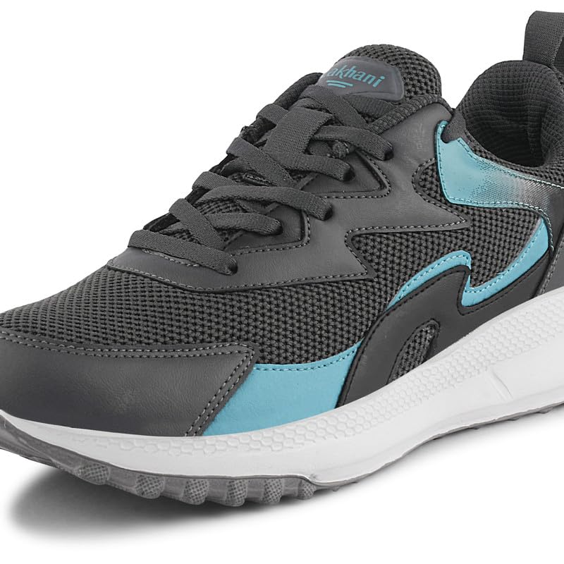 Image of Lakhani aashirwad Men's Sports Shoes | Lightweight Breathable Running Shoes for Men | Flynet Upper, Phylon Sole | Flexible, Comfortable Lace-Up Athletic Shoes