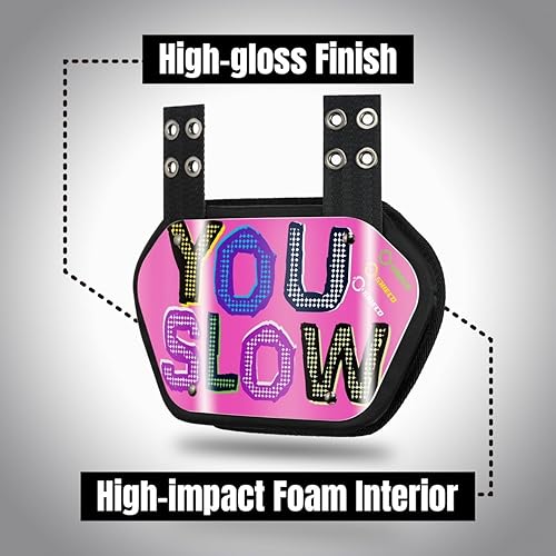 Miniatura 3 de O Shield Football Back Plate, Backplate Football, Expression Series, Drip, Big Dawg, That Boy Bad, That Man, You Slow, Can't Catch Me