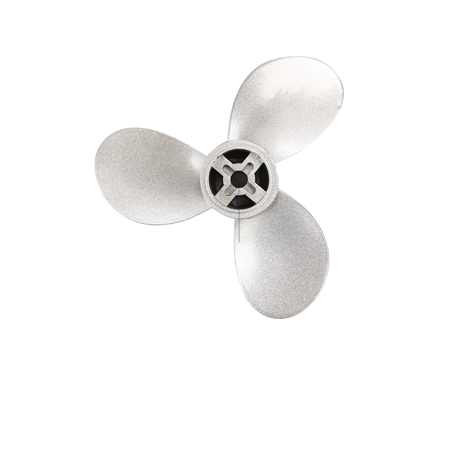 CUKUSINOutboard Propeller 7 1/4X5-A for Yamaha Marine Boat Motor 4 Stroke 4HP Durable Sliver Propeller with Three Leaves