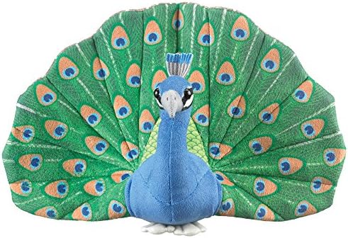 Conservation Critters Wildlife Artists Peacock Plush Toy 10" H