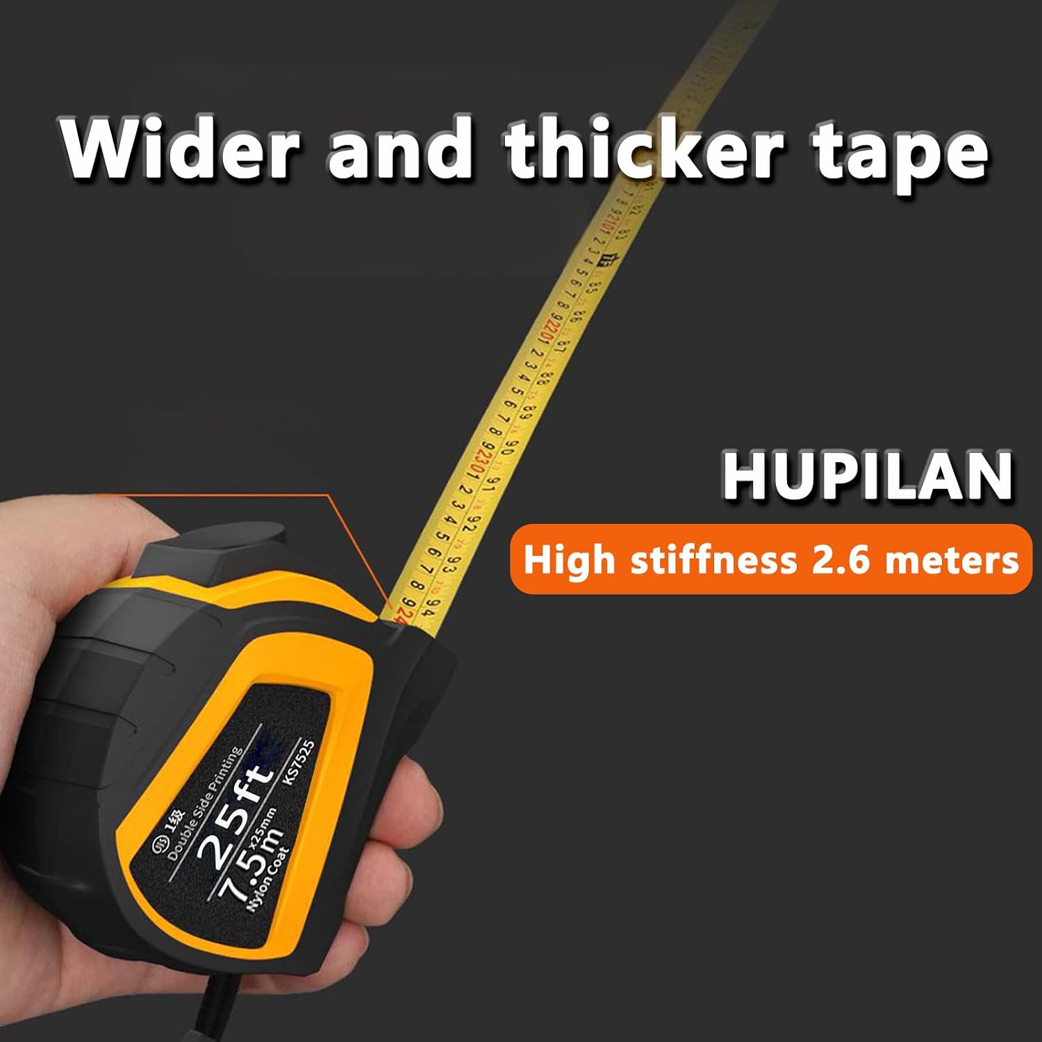 Tape Measure ADAS Calibration Tool 25 Ft/7.5m- Self-Locking, Steel Made Retractable Easy Read Inch/Metric Perfect for Auto Angle Measurement & Surveyors