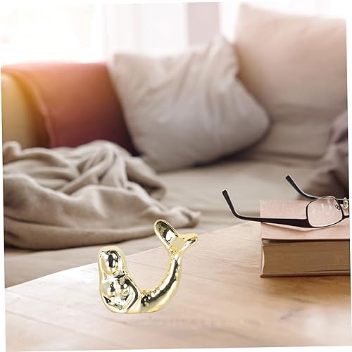 Miniatura 6 de IMIKEYA 1 adorno de sirena para escritorio, decoración para sala de casa, adorno para el hogar, figuras de sirena en miniatura, figuras decorativas