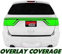 Vista 2 de SlickMod Tinte de humo de vinilo precortado para luz trasera Dodge Durango 2014-2023 (20% humo oscuro, 1. luz trasera)