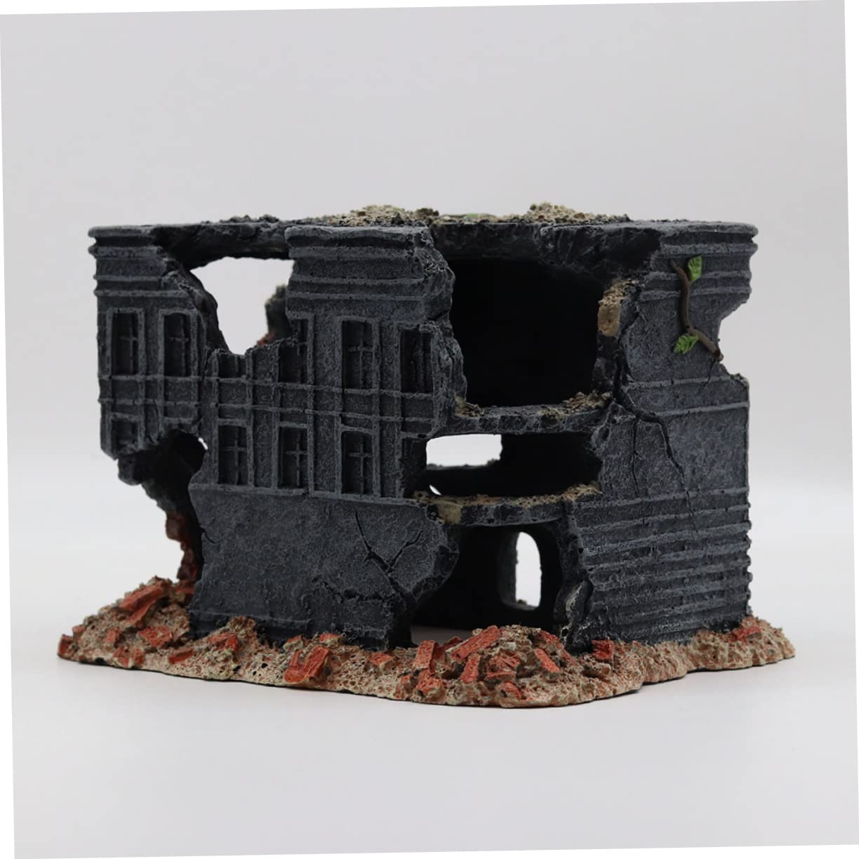 TOYANDONA Per Acquario in Resina Decorazione Realistica Simile Vecchia Casa Decorativo per Acquario Posizionabile in Acqua