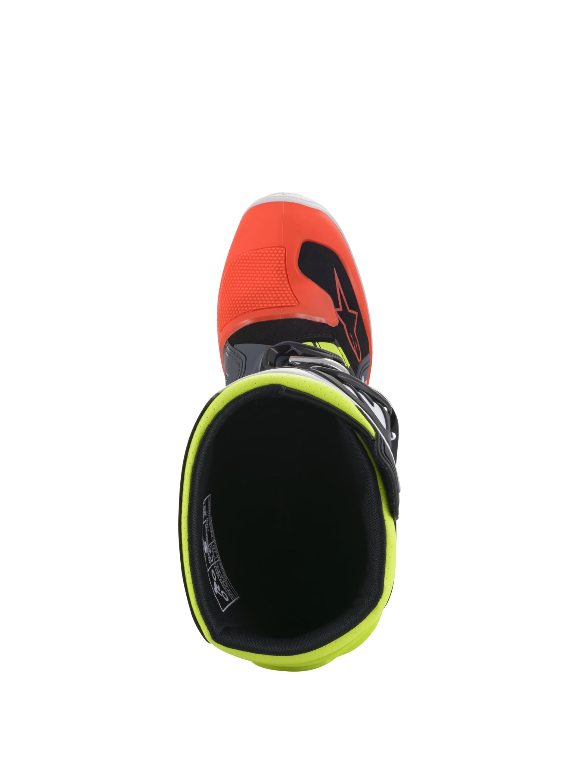 Alpinestars Kids Motocross-Stiefel Tech 7 S Dunkelgrau/Rot Fluo/Gelb Fluo
