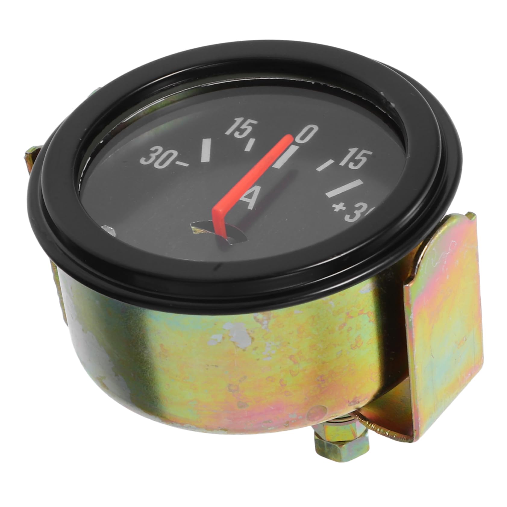 Ampèremètre À Aiguille Analogique 12V-24V Pour Voiture Camion Tracteur Mesure Précise Du Courant Avec Boîtier Métallique Durable Installation Facile Pour Surveillance Électrique Véhicule
