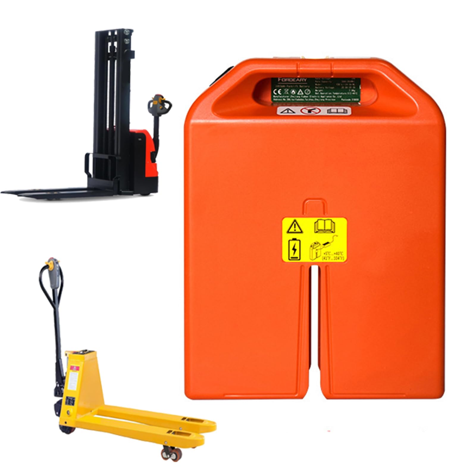 Batería de Litio de 48V 20Ah para transpaleta; batería LiFePO4 de 24V 20Ah/36Ah para Carretilla elevadora eléctrica (para Motor de transpaleta eléctrica PTE15N / CLG2015L)