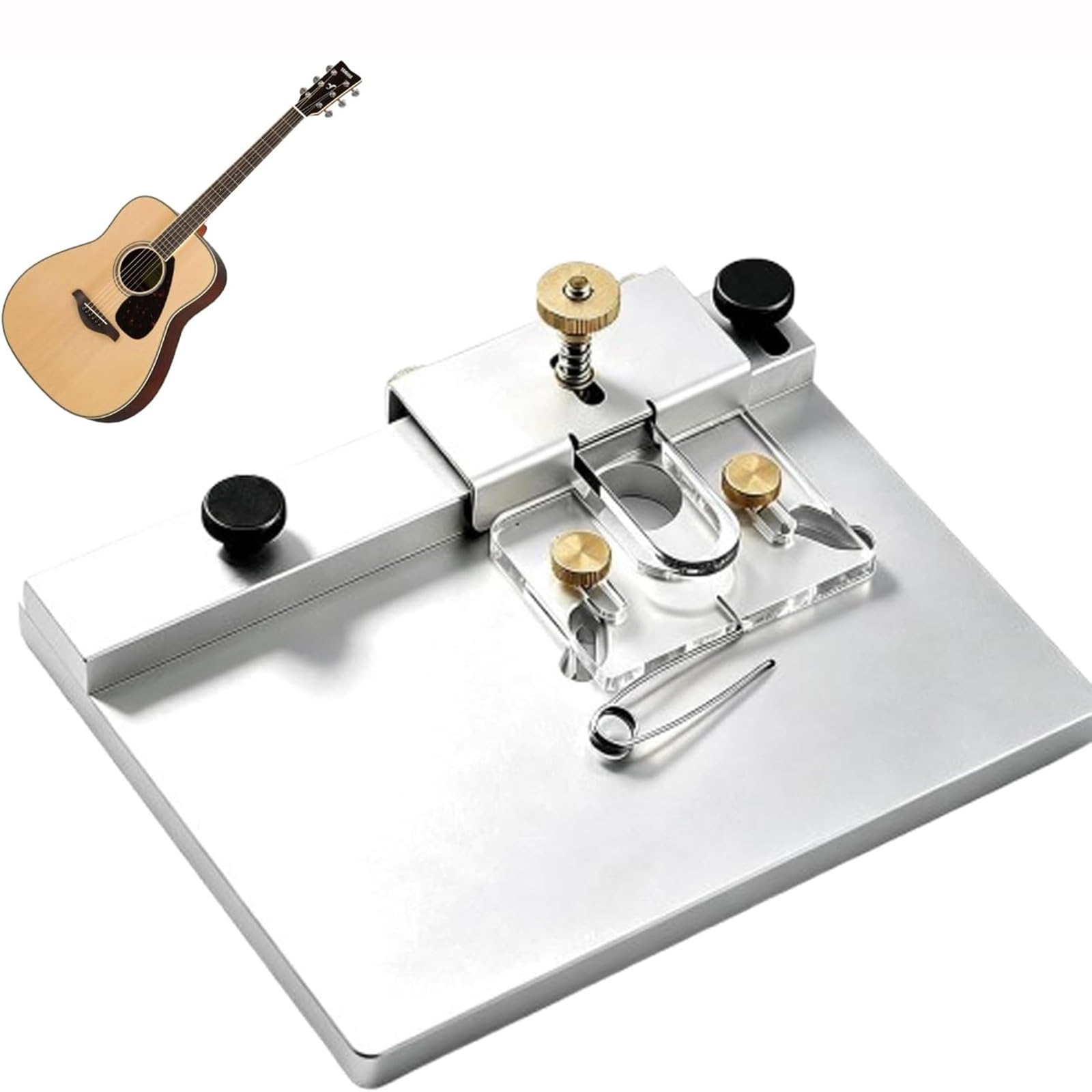 YXZQLOZ Guitar binding and trimming clamp, adjustable guitar-making tool, for acoustic/electric guitar making and repair.