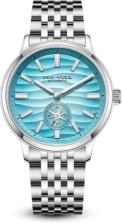 SEA-GULL Men s Automatic Mechanical Watch - Polaris Sub Dial, Seagull ST17 Movement, Luminous Hands, Sapphire Crystal, 316L Stainless Steel, Water Resistant, 6180