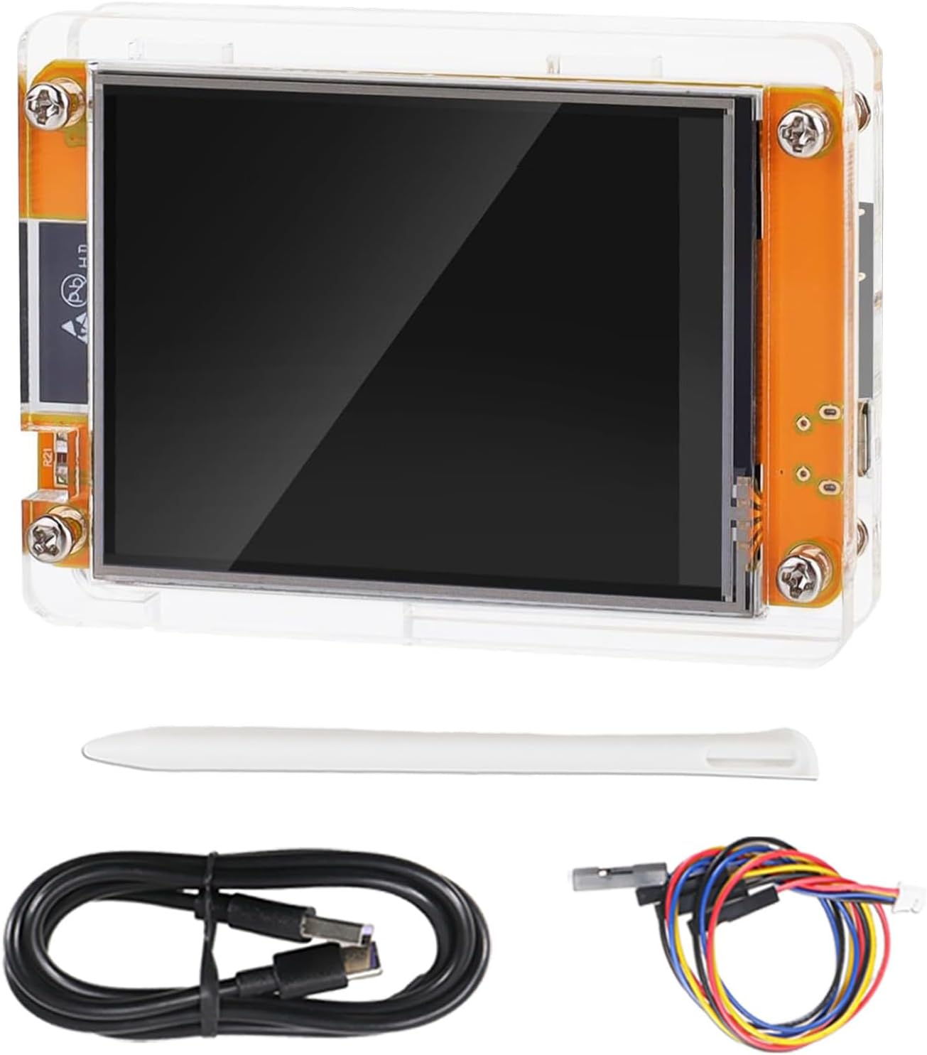 AITRIP 4 Pack 2.8" ESP32 Display ILI9341 Driver with Acrylic Case, 2.8inch ESP32-2432S028R ESP32 Display 240x320 Resistive Touchscreen TFT LCD, ESP32 Development Board for Arduino IDE