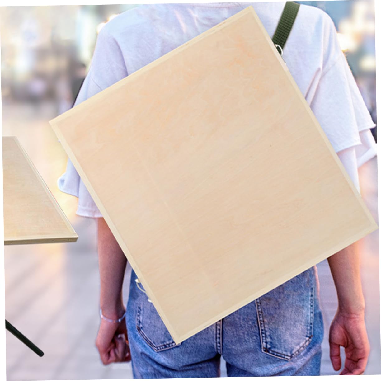 Tablero de Dibujo de Madera para Artistas, Decoracion Colegio, Portátil