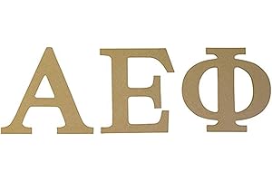 Alpha Epsilon Phi Unfinished Wood Letter Set