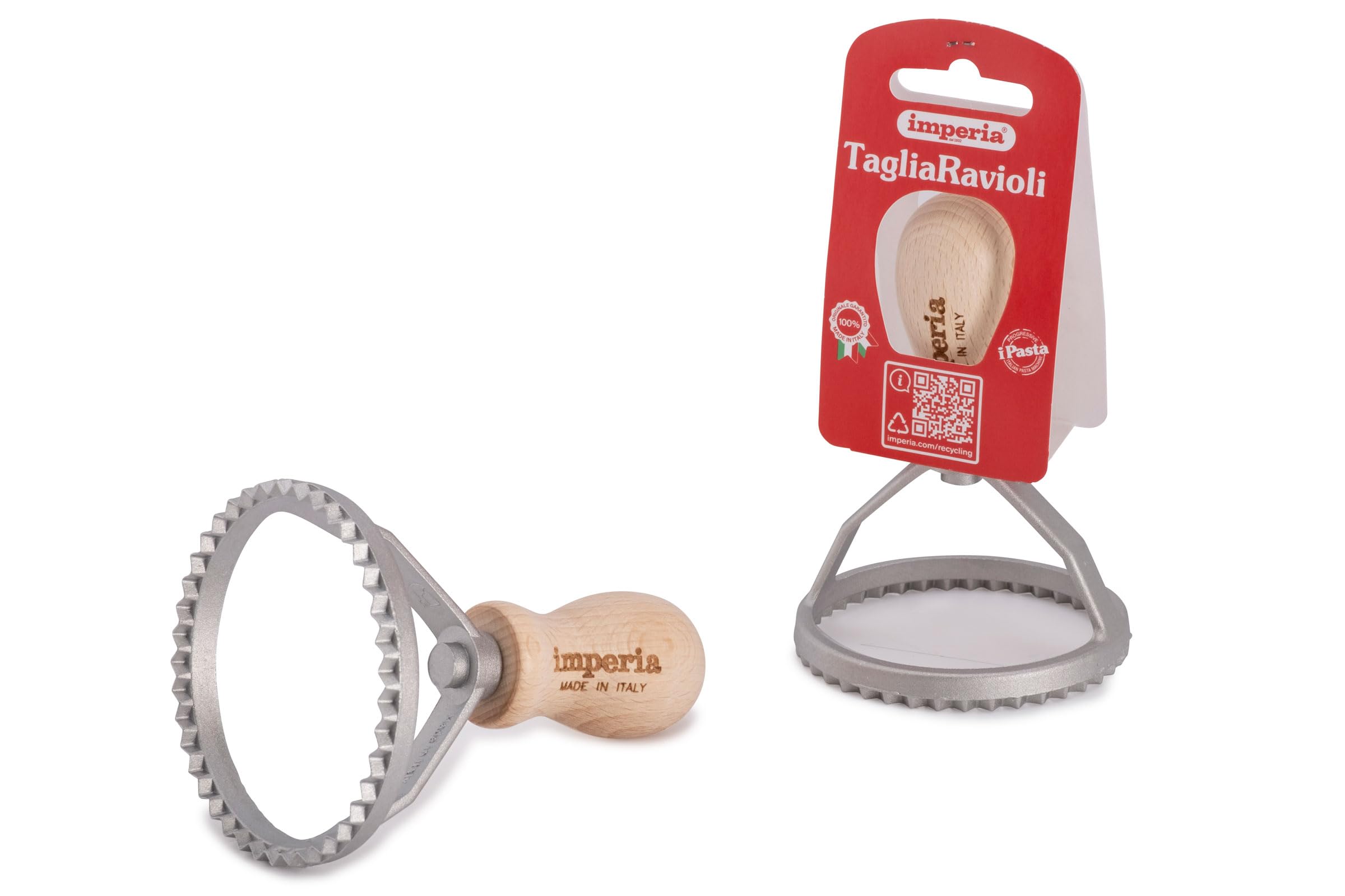 Set 5 Stampini Per Ravioli E Biscotti - Forme Quadrato, Stella, Cuore, Cerchio, Con Manico In Legno - Foto 7