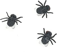 Vista 3 de Cooplay 30 piezas de moscas falsas insectos, insectos, insectos, reptiles, bromas, trucos de miedo, cerebros difíciles para Halloween, día