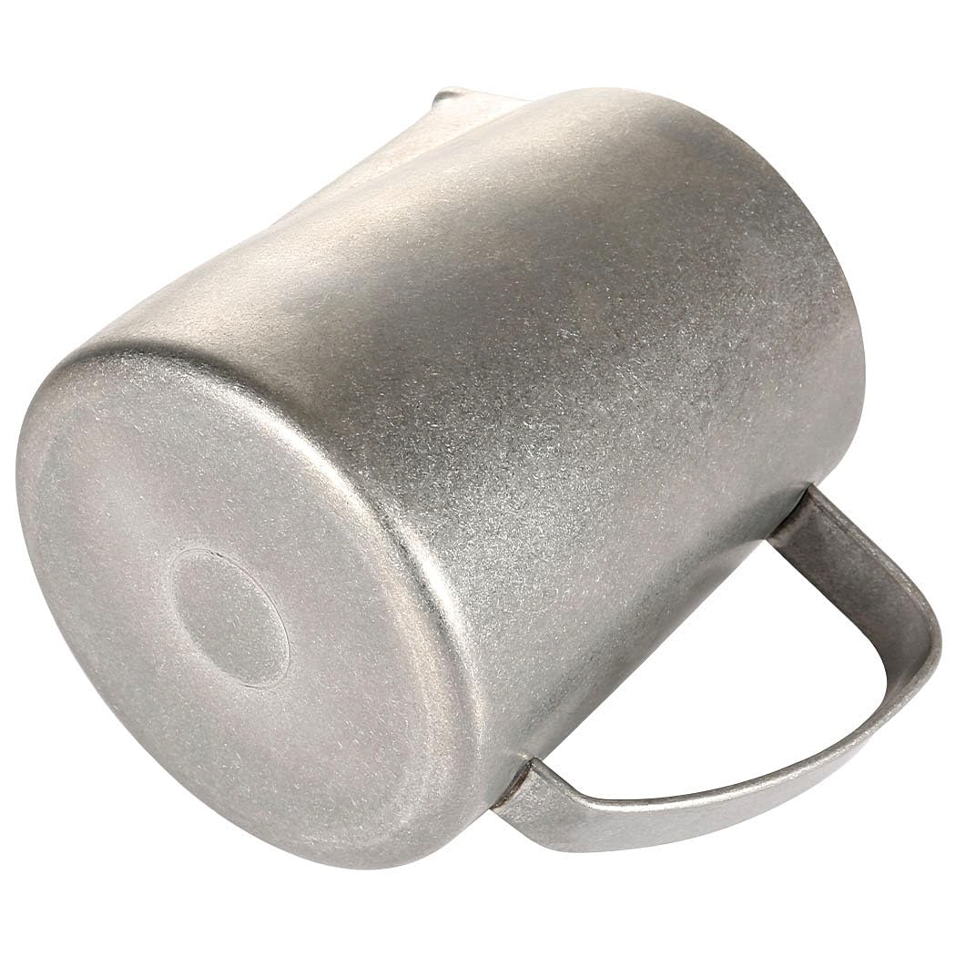 Milk Frothing Pitcher, 24oz/700ml Espresso Steaming Pitcher, Stainless Steel Milk Frother Steamer Cup for Latte Art (VintageSilver) - Image 3