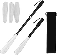 Toe Gap Cleaning Brush, Adjustable Foot Washing Toe Gap Tool, No Bending Toe Cleaning Brush, with 3 Reusable Brush Cloths, Suitable for The Elderly and Disabled