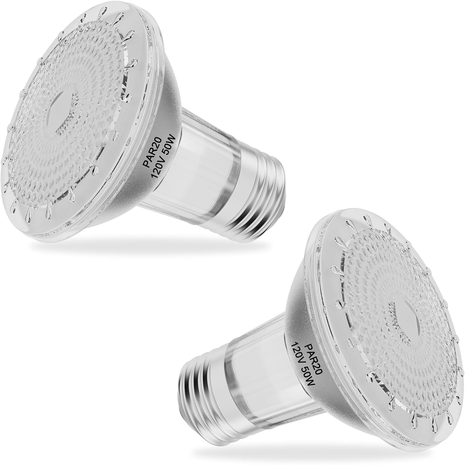 PAR20 50W Halogen Bulb, 120V 50W PAR20 Flood Light Bulbs with E26 Base ...
