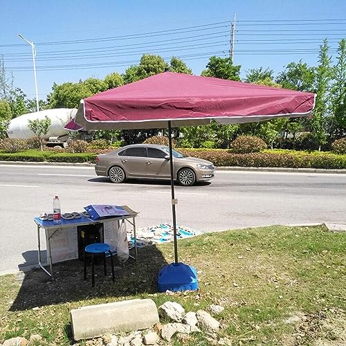 Parasol de camping rouge 1.8x2.2m pour bloquer le soleil vif
