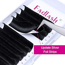 Lashes Extension 0.03 D Curl 9mm Easy Fanning Lashes Volume Lash Extensions Self Fanning Eyelash Extensions 2D-10D Rapid Blooming Lashes (0.03-D, 9mm)