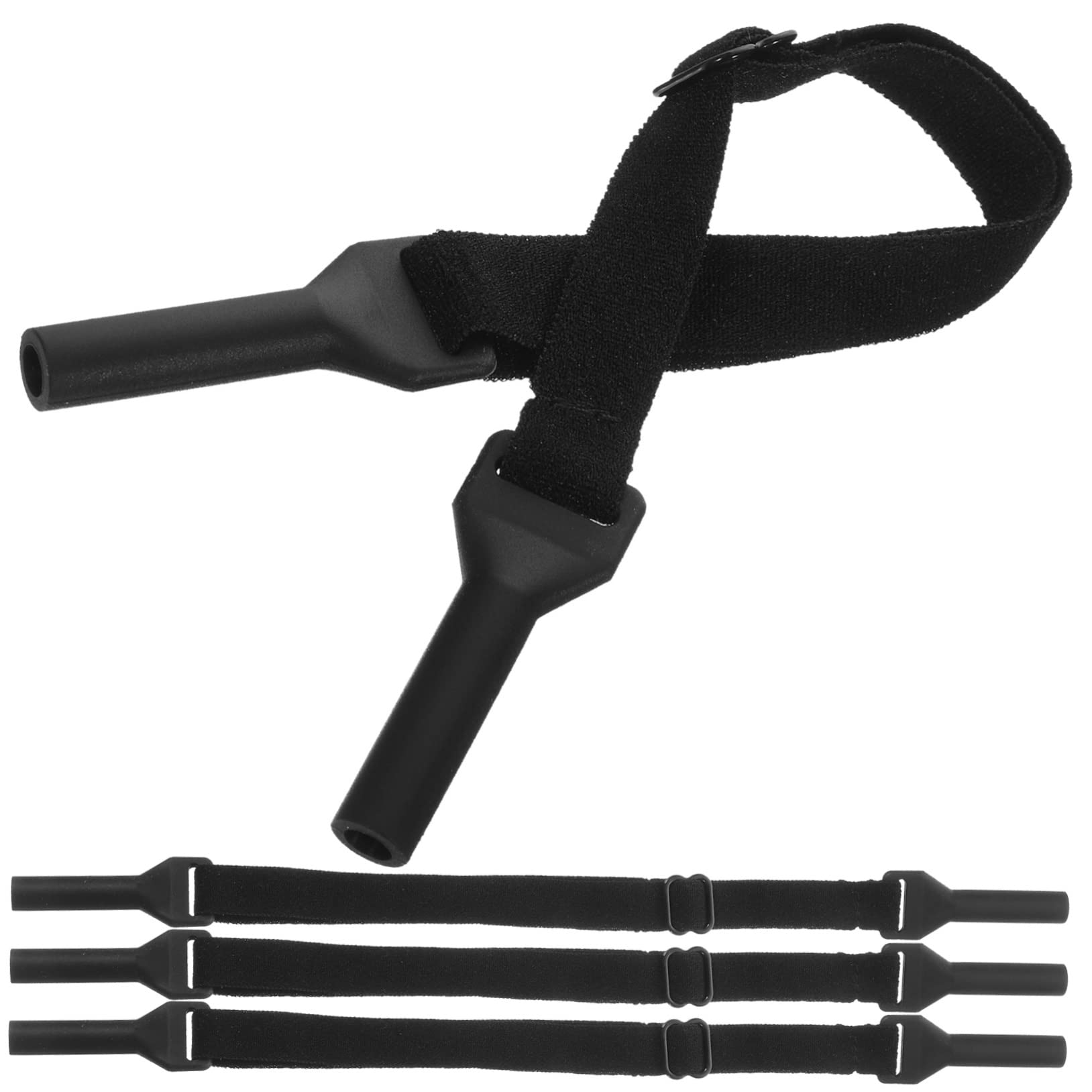 8 Pcs Adjustable Glasses Cord Lanyards for Men Anti-slip Eyeglass Retainer Glasses Holder Strap Miss, Blackx3pcs, 22.5X1.5CMx3pcs