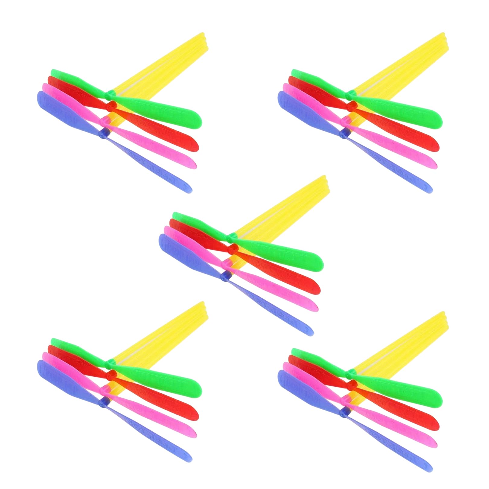 20 Pcs Hand Rub Flying Propellers,Lightweight Outdoor Flying Novelty,Retro Dragonfly Manual Spin Helicopters,Flyings Hand Rub Propeller,Helicopter Spinning Toys for Garden Games,Parties,Bag Fillers