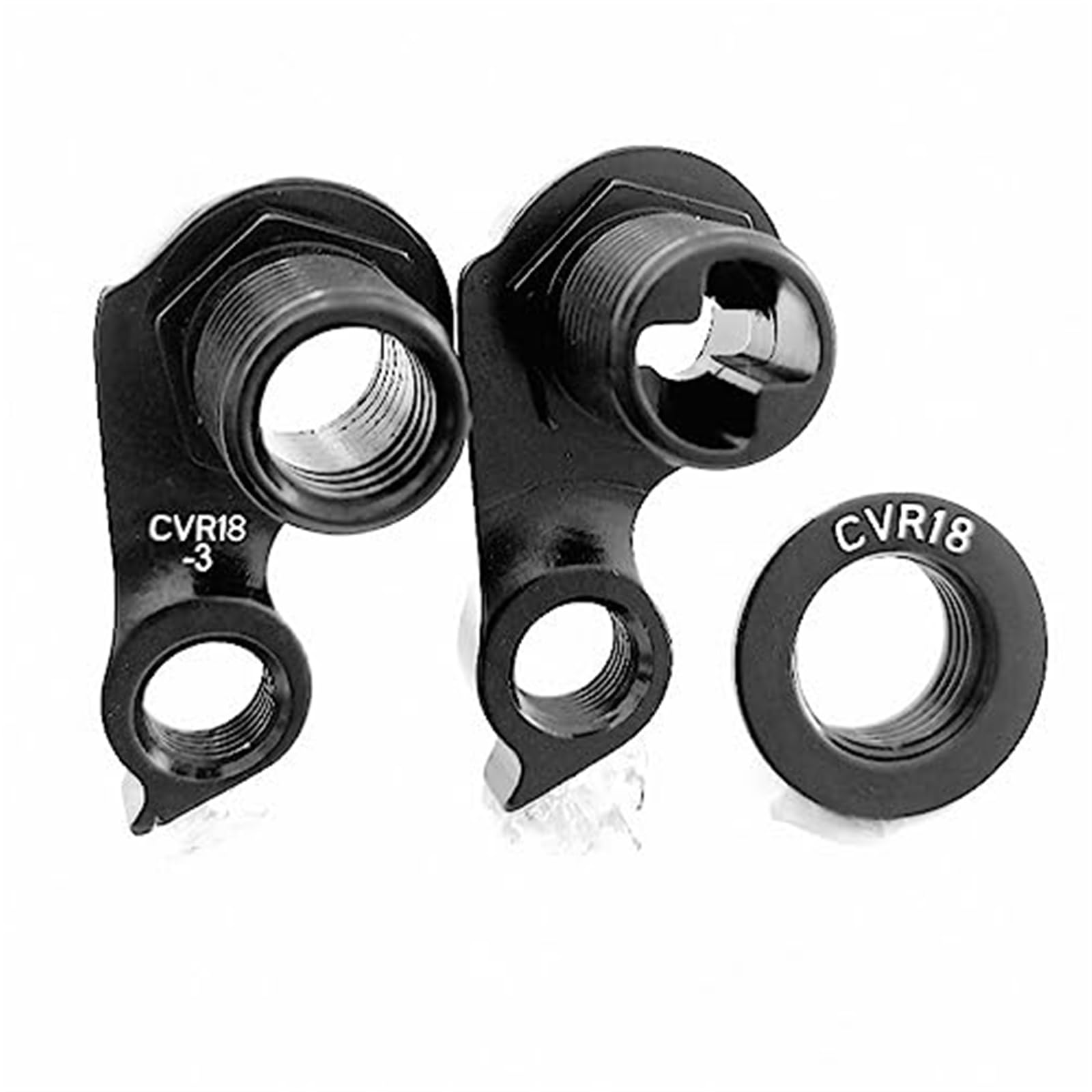 Pexorina 2 uds patilla de cambio trasera de bicicleta, for Cervelo CVR18-3 DRH-WMN112 DRH-Marco de carretera de disco S3 C3 C5 R3 R5 S5 deserción mecánica de carbono Patilla de cambio de bicicleta(BLA