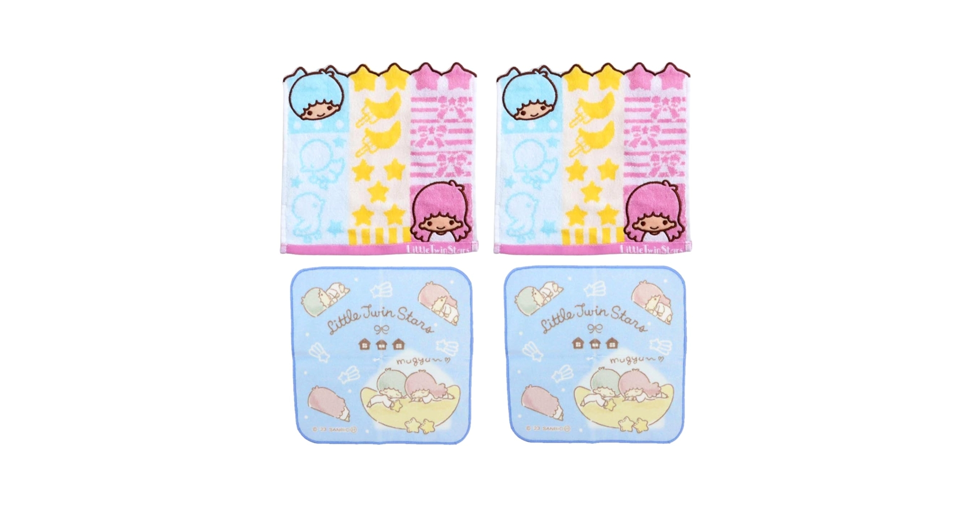 サンリオ　SANRIO　リトルツインスターズ　ハンカチ　タオル　まとめ売り Amazon｜リトルツインスターズ キキララ ハンカチタオル 4枚