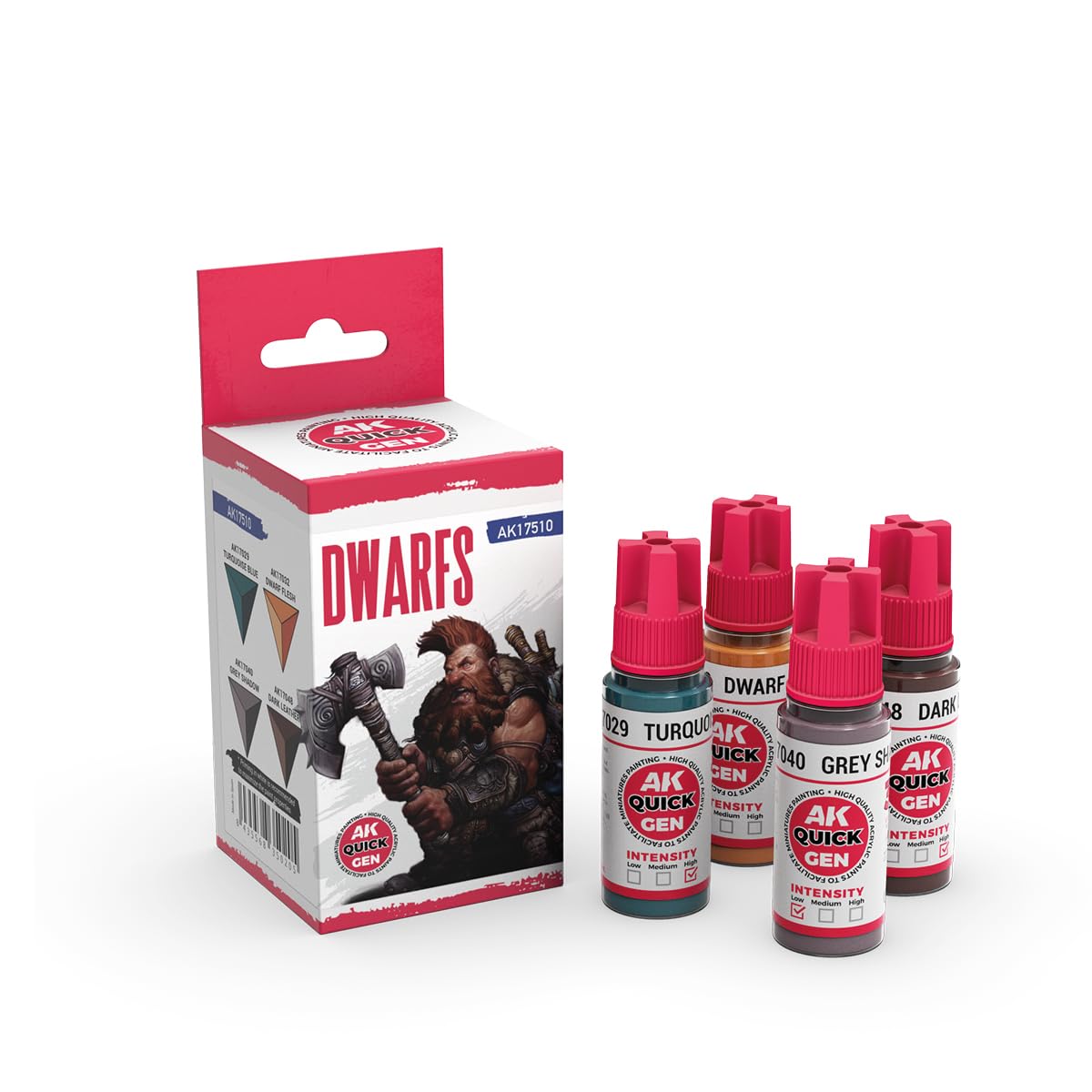 Dwarfs Set - AK Quick Gen Colour - AK Interactive 18ml Acrylic Paint