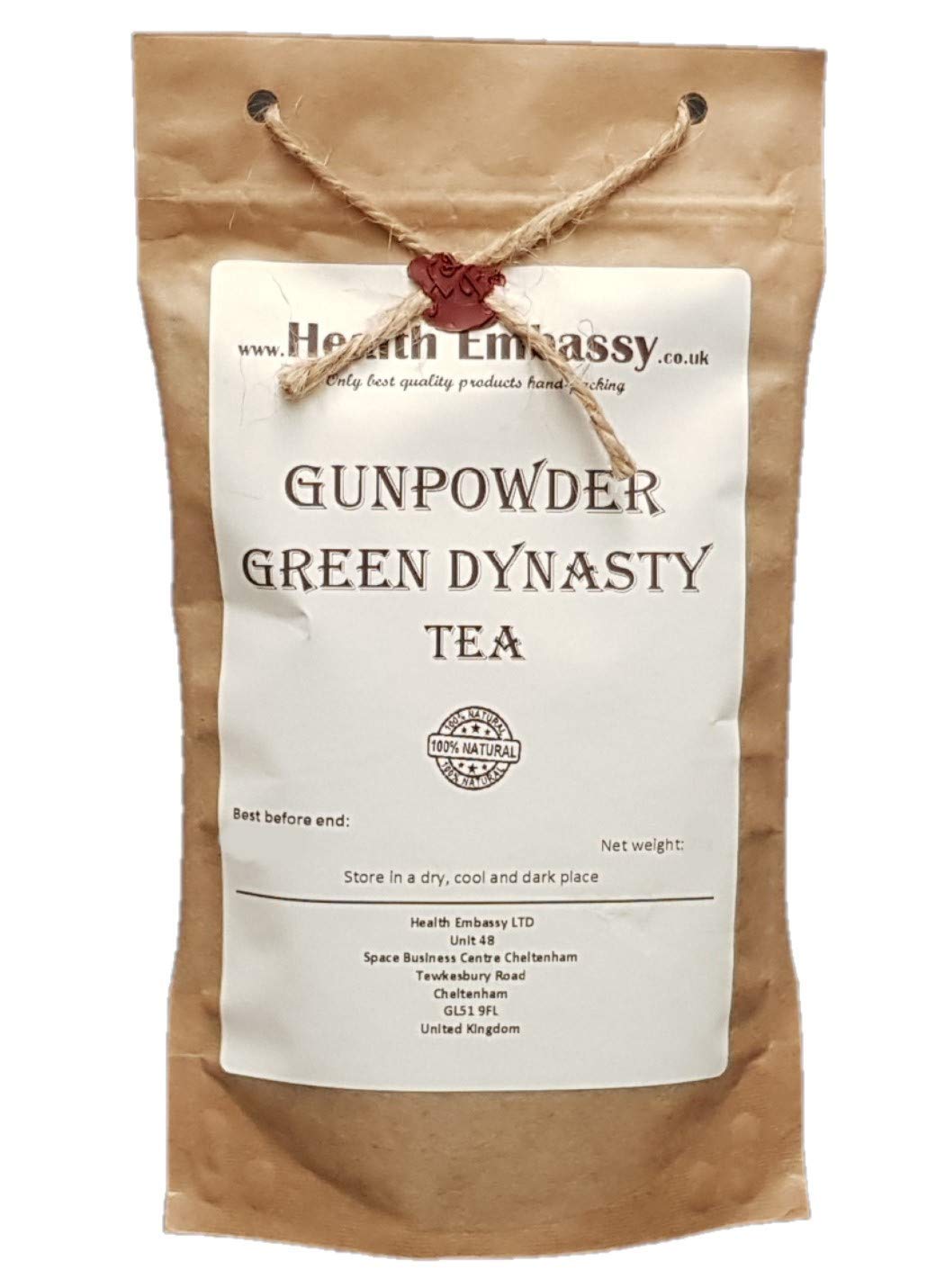 Health Embassy Gunpowder Green Dynasty Tea | Loose Leaf Green Tea (75g)