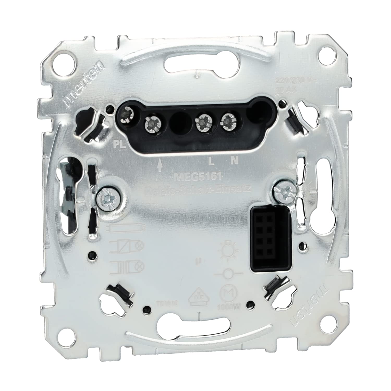 Schneider Electric Merten Relais-Schalt-Einsatz, Unterputz, 1-fach, Artikelnummer MEG5161-0000