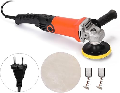 Miniatura 2 de Máquinas pulidoras eléctricas de 1200 W, pulidora eléctrica de 8000 rpm, velocidad ajustable, máquina pulidora de cera para automóvil, muebles de