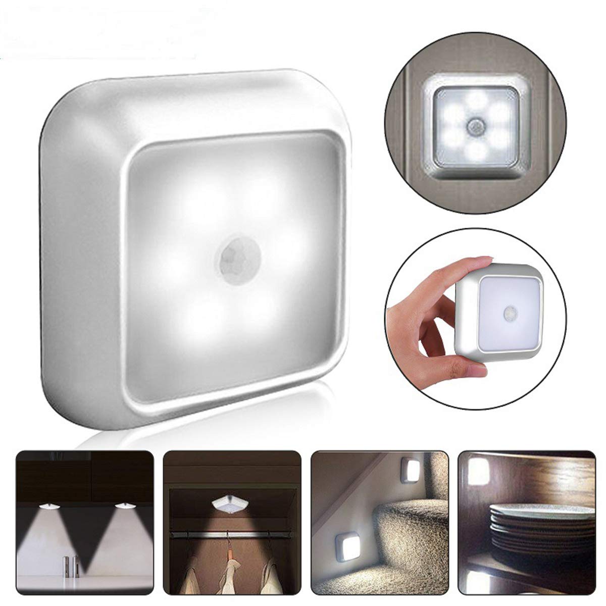 Led keuken - kast verlichting - warm wit - sensor -oplaadbaar - aluminium - Nachtlampje kopen? | Korting tot 33