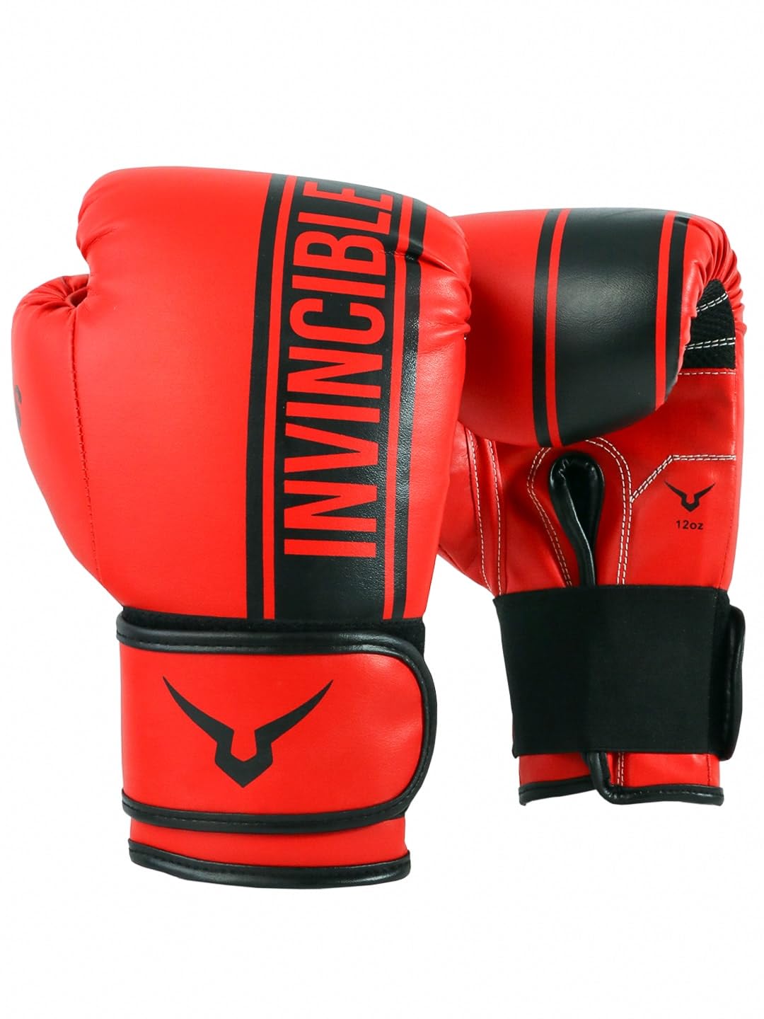 Invincible Tejas Fitness Training Synthetic Leather Boxing Gloves for Men & Women (Red-Black, 14 OZ)-image-23