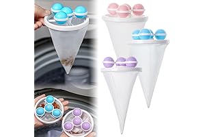 Laundry Lint Mesh Filter for Washing Machine, 3-Pack Reusable Hair Remover Filter Bags