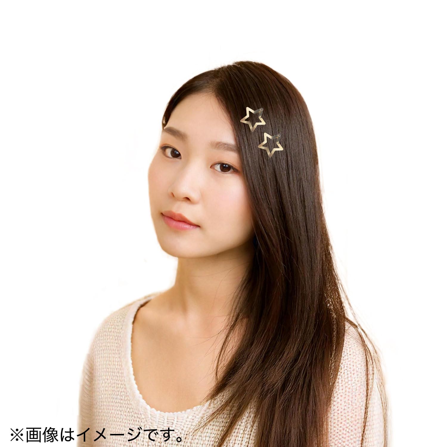 Amazon.co.jp: ヘアクリップ パッチンピン 星 五芒星 33mm 20個入り