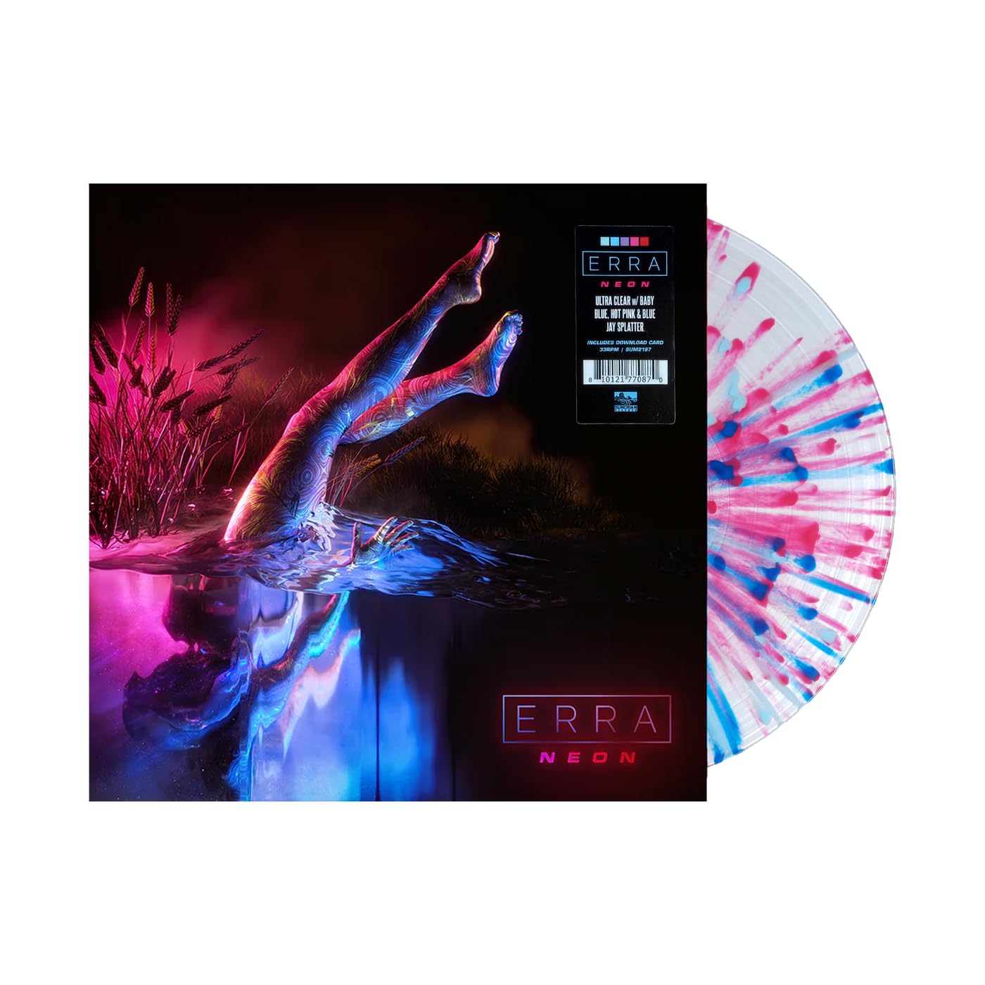 Erra - Neon Exclusive Ultra Clear w/ Baby Blue + Hot Pink + Blue Jay Splatter