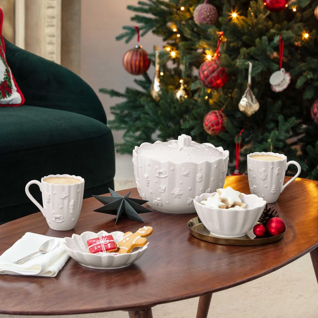ドイツの老舗ブランド Villeroy&Boch Cookie Jar 正規品 コレクターの方必見 Winter Bakery Delight large biscuit jar Villeroy & Boch