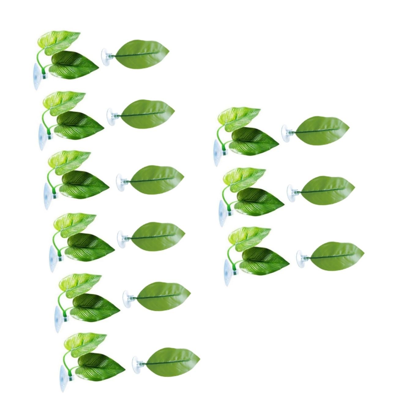 Toddmomy 18piezas Artificiales para Acuarios Decoración De Paisaje Simulación Ventosas para Tanques De Peces Diseño De Doble Accesorios para Acuarios De Agua Dulce y Salada