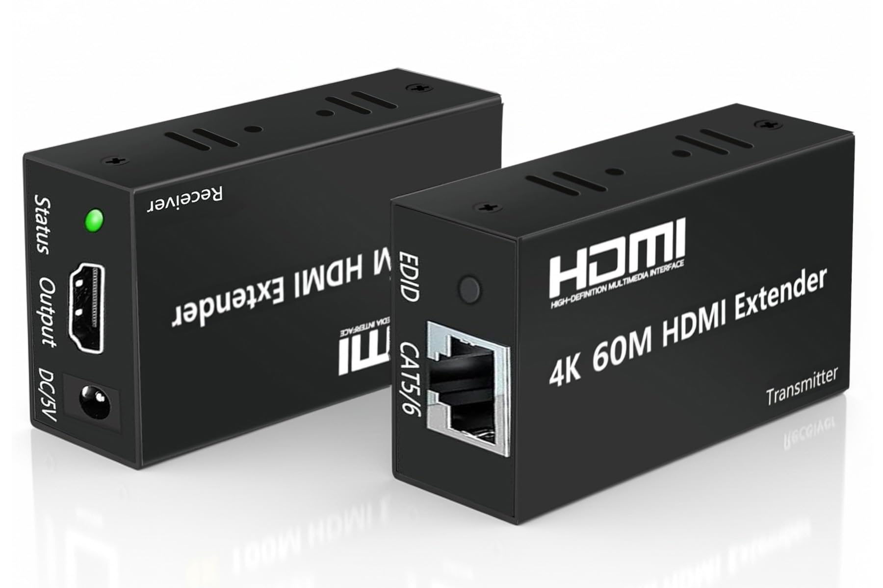 Amazon.co.jp: 【4K 60M LAN延長】HDMI エクステンダー 60M 延長器