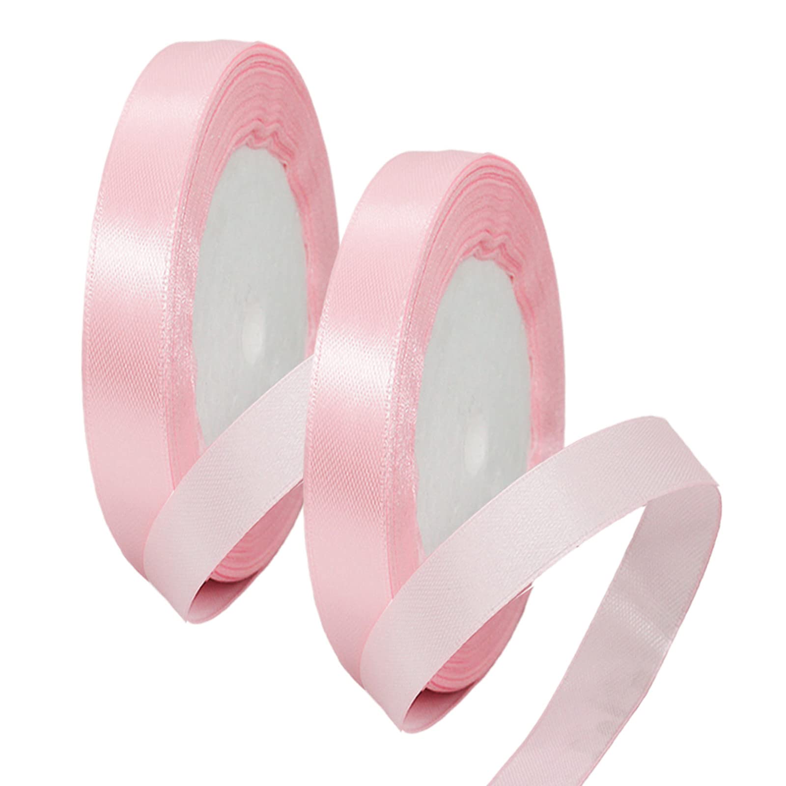 50mm Wide White Ribbon Thick Wedding Car Ribbon 22m, 2 inch Thick White Satin Ribbon for Gift Wrapping Wedding Car Christmas Birthday Cake Hair Bow Florist Bouquet Crafts Decorations — view 35