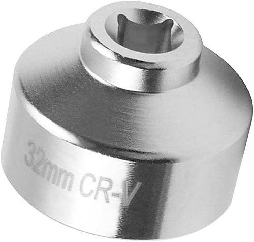 1 llave de filtro de aceite de acero de 6 puntos de 1.260 in, herramienta de extracción de filtro de aceite de 38 pulgadas, llave de enchufe de