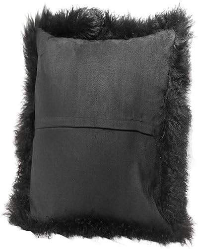 Miniatura 6 de Funda de almohada de cordero mongol de 12 x 20 pulgadas fundas de almohada decorativas de piel de oveja