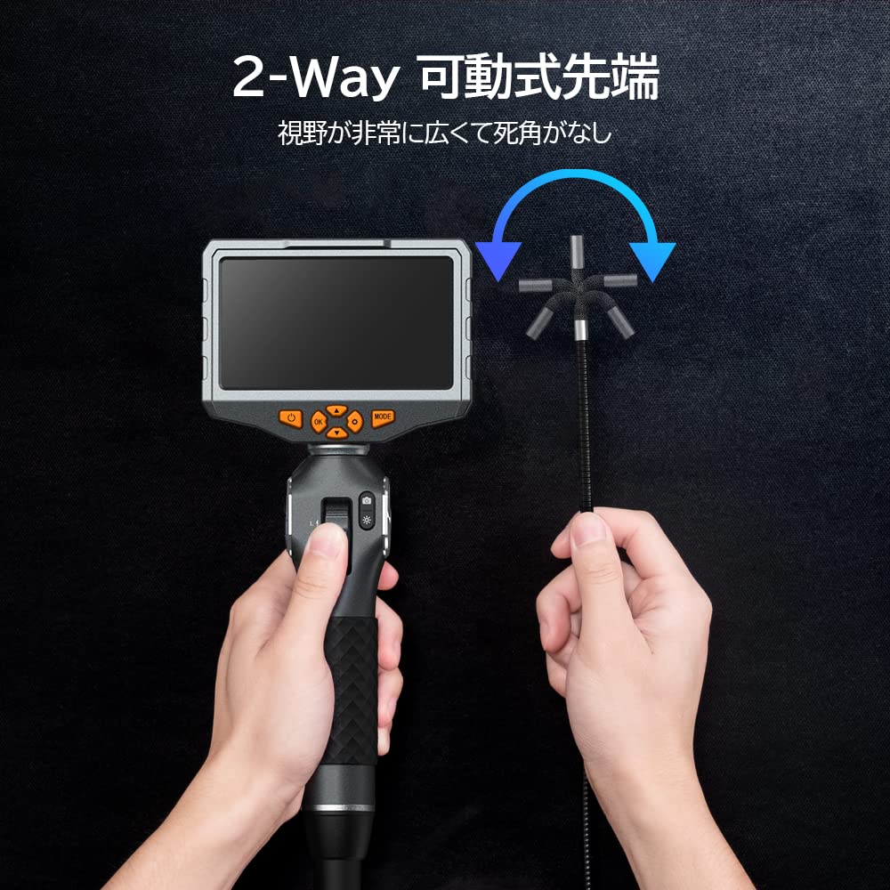 TESLONG TD500 先端可動式 ファイバースコープ 内視鏡カメラ【市川行徳